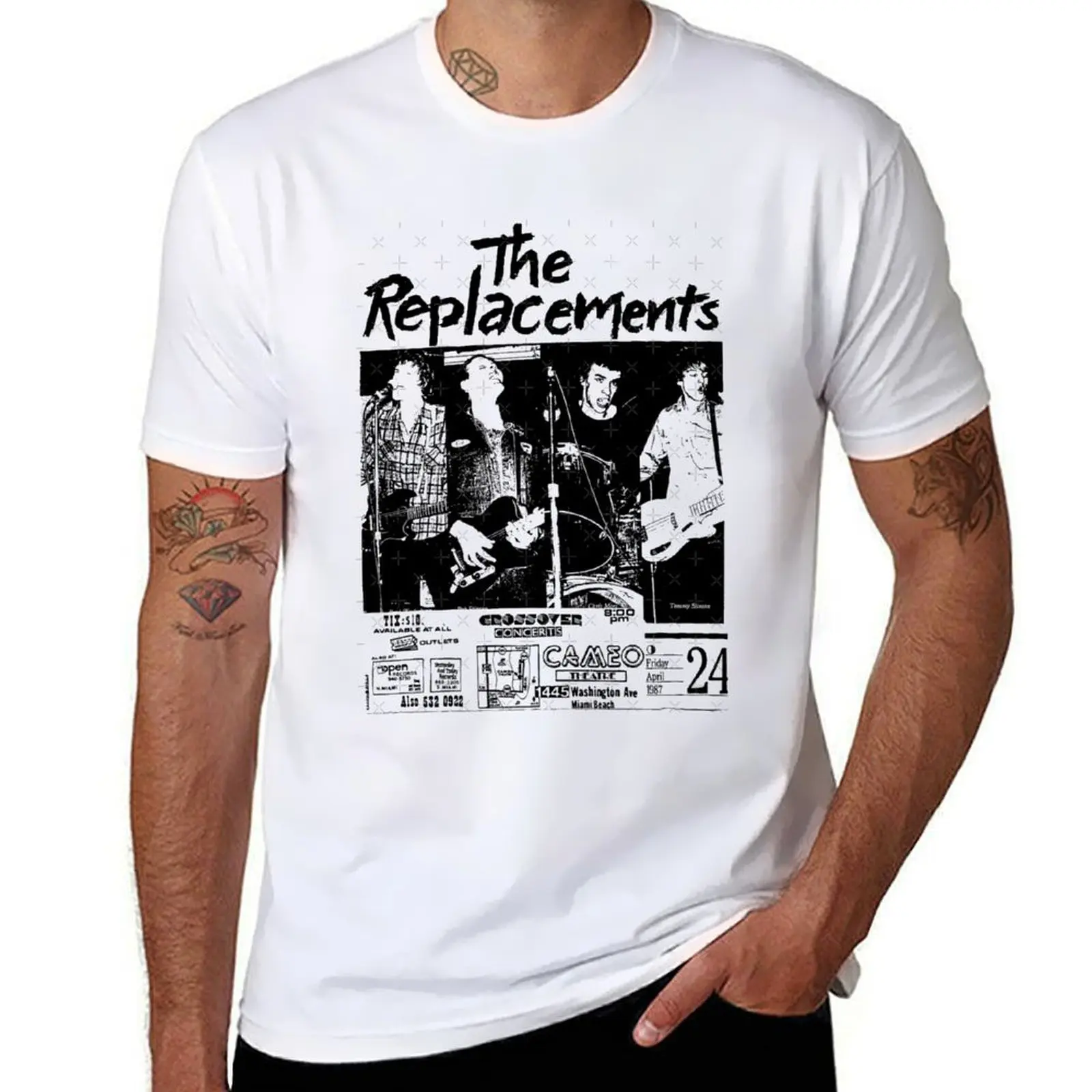 

Vintage The Replacements Concert Graphic Music Art T-Shirt man t shirts for men T-Shirt