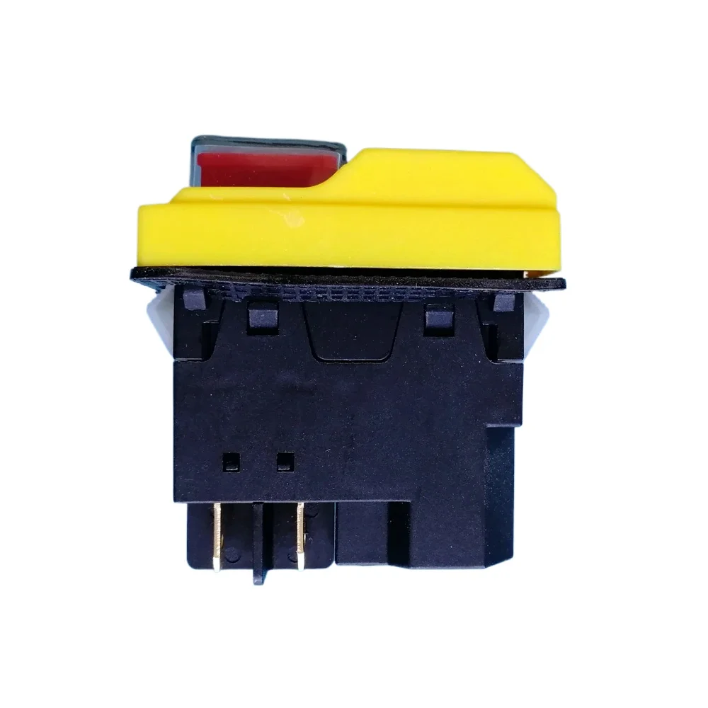 DKLD DZ04 4 Pins Waterproof Electromagnetic Push Button Switches Start Stop Switch for Grinding Machine 250VAC 8(6)A