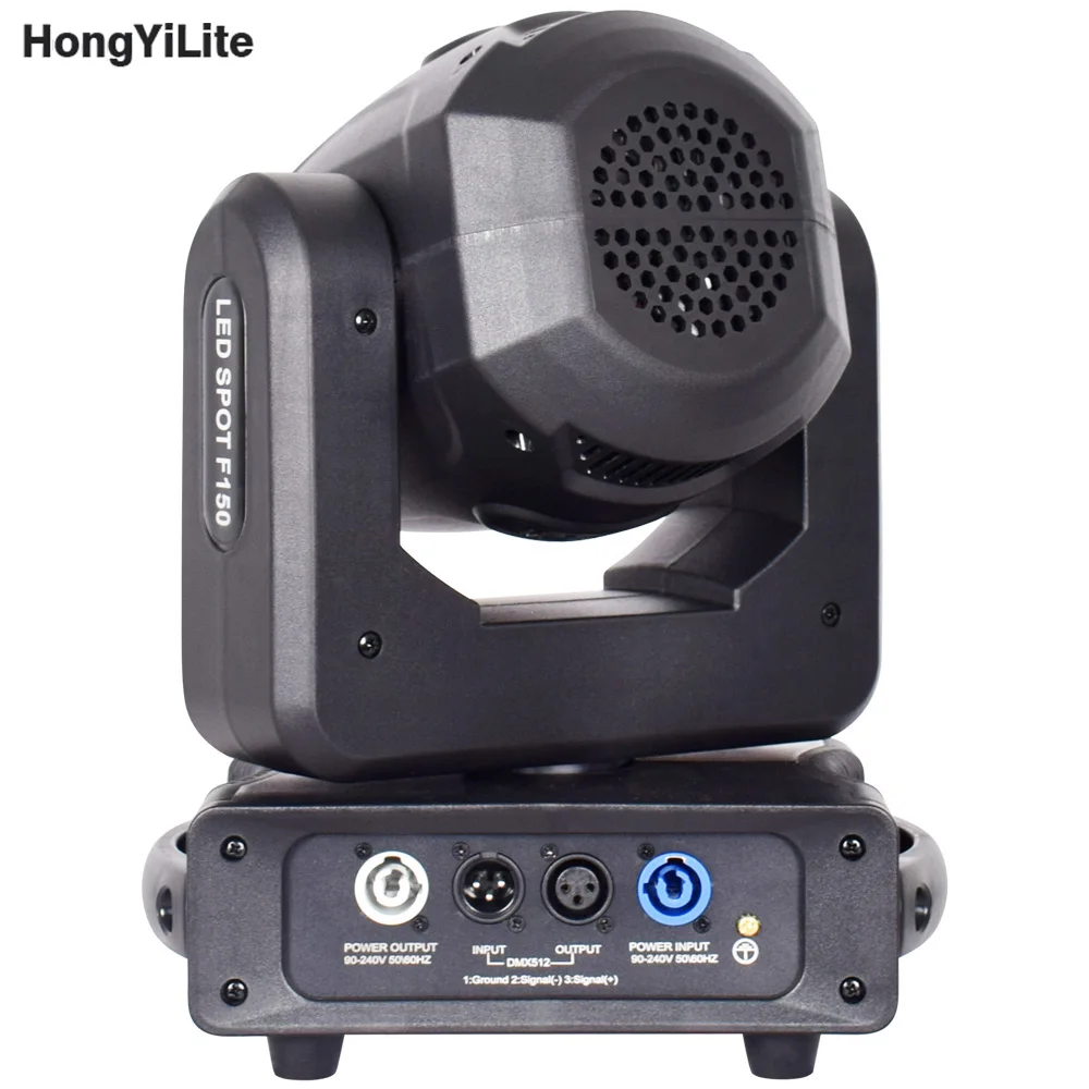 HongYiLite LED Moving Head Light 150W Stage Light 7 GOBO 7 Colors 3 Prism Beam RGBW Halo Strip Projector For DJ Disco KTV Party