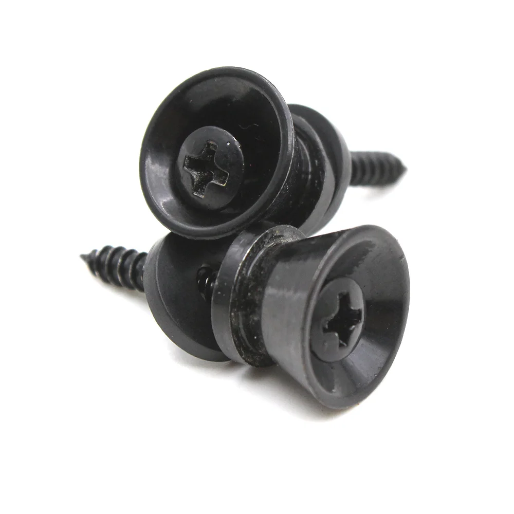 

2PCS Guitar Strap Lock Pins Peg Metal Black/Silver Musical Instruments for Acoustic Electric Guitar Ukulele Bass Universal