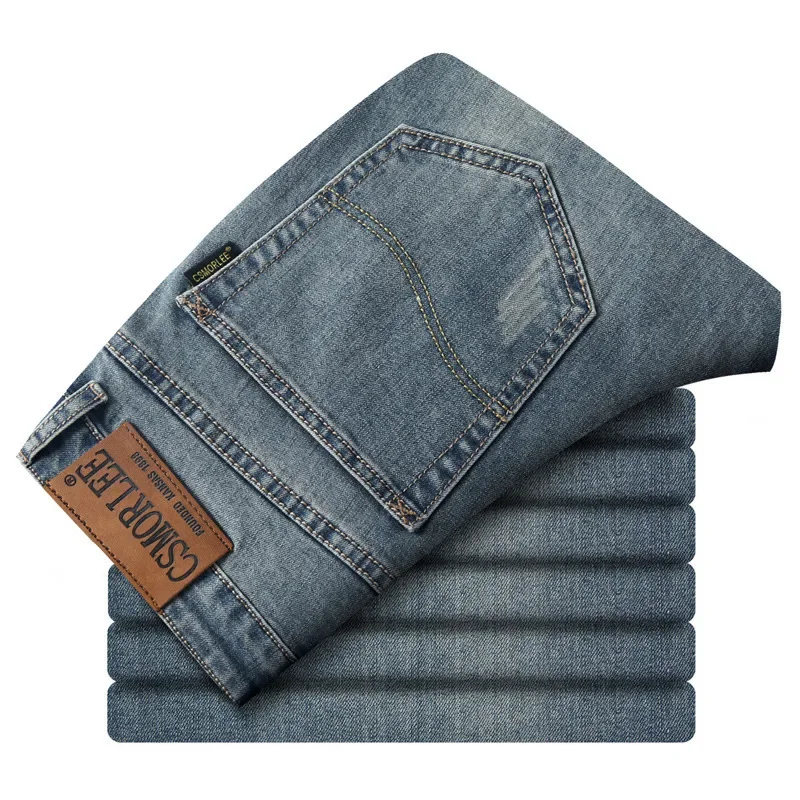 جينز رجالي فضفاض مناسب بأرجل مستقيمة Csmor ريترو ستايل صيفي ربيعي وصل حديثًا من العلامة التجارية الجديدة من البر الرئيسي للصين #5