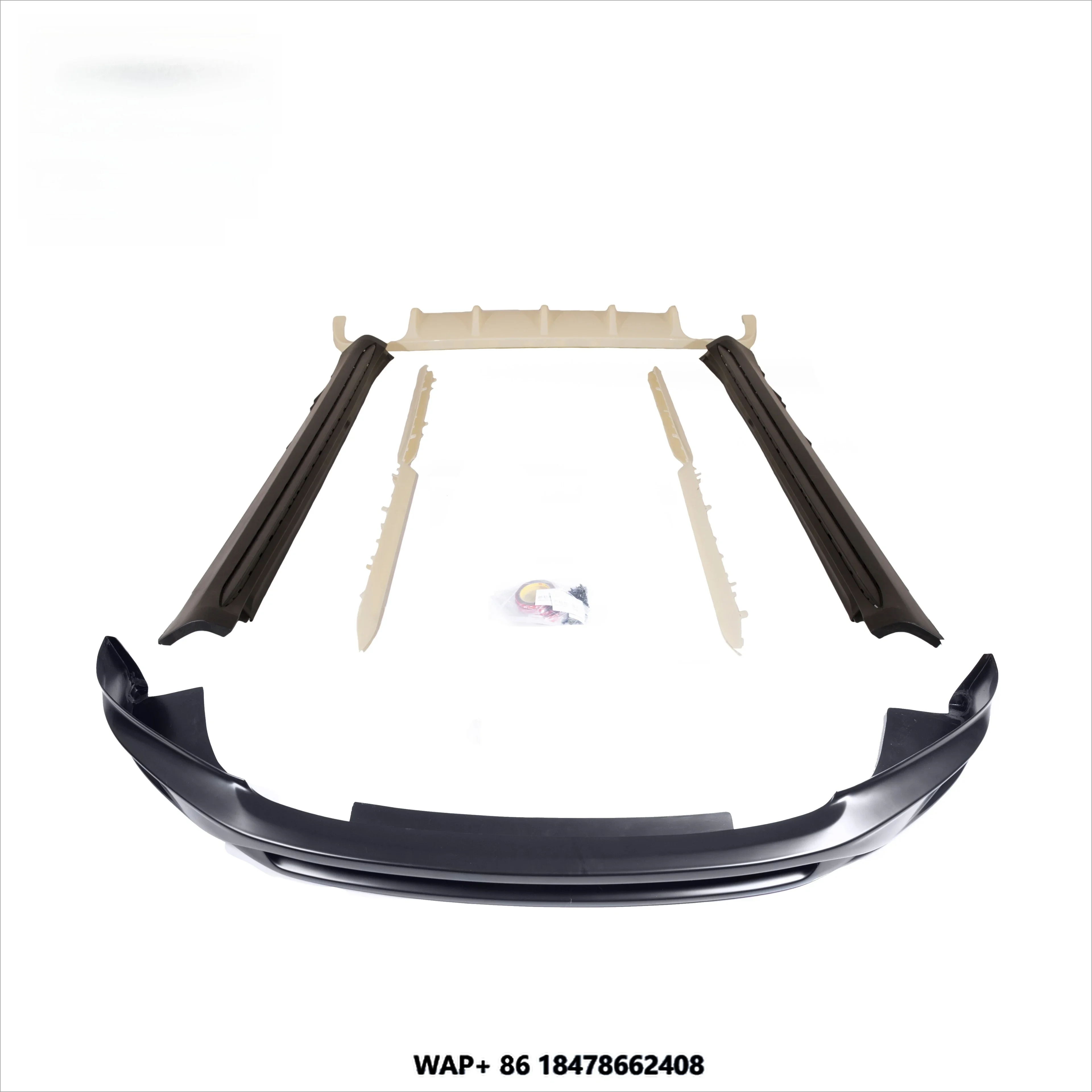 Side Skirts Rear Diffuse for 2018-up Porsche Macan 95B.2 Upgrade PP & PU Material Bodykit Front Bumper Lip Body Kit