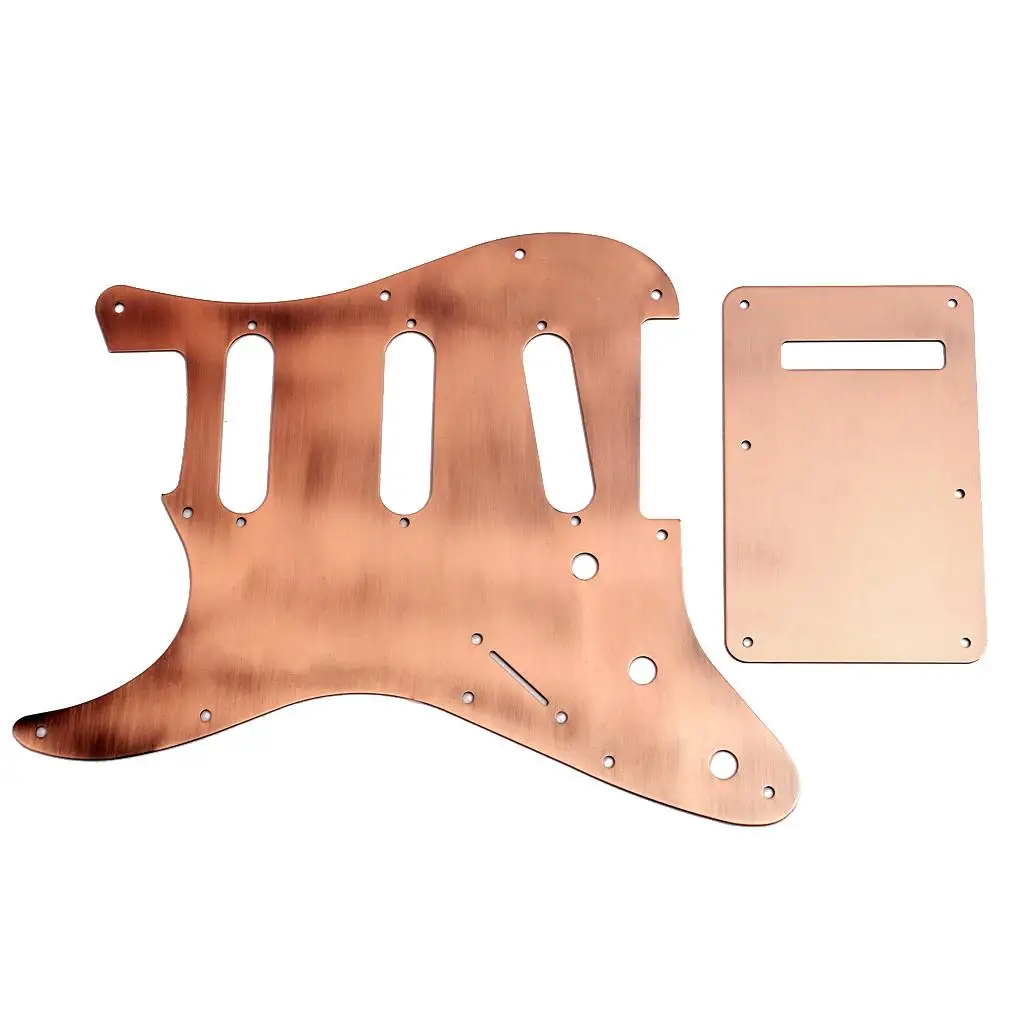 SSS Pickguard  with Backplate for ST Electric Guitar Accessory Copper