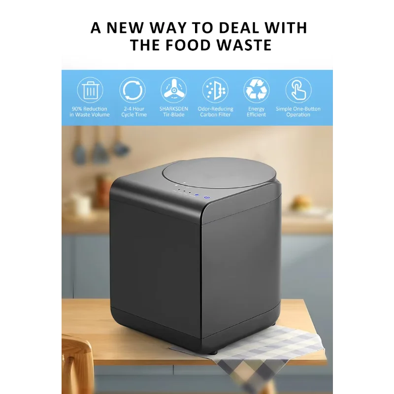 Home Kitchen Food Composting Machines  Odor-free Deodorant Garbage Collector Food Waste Disposer