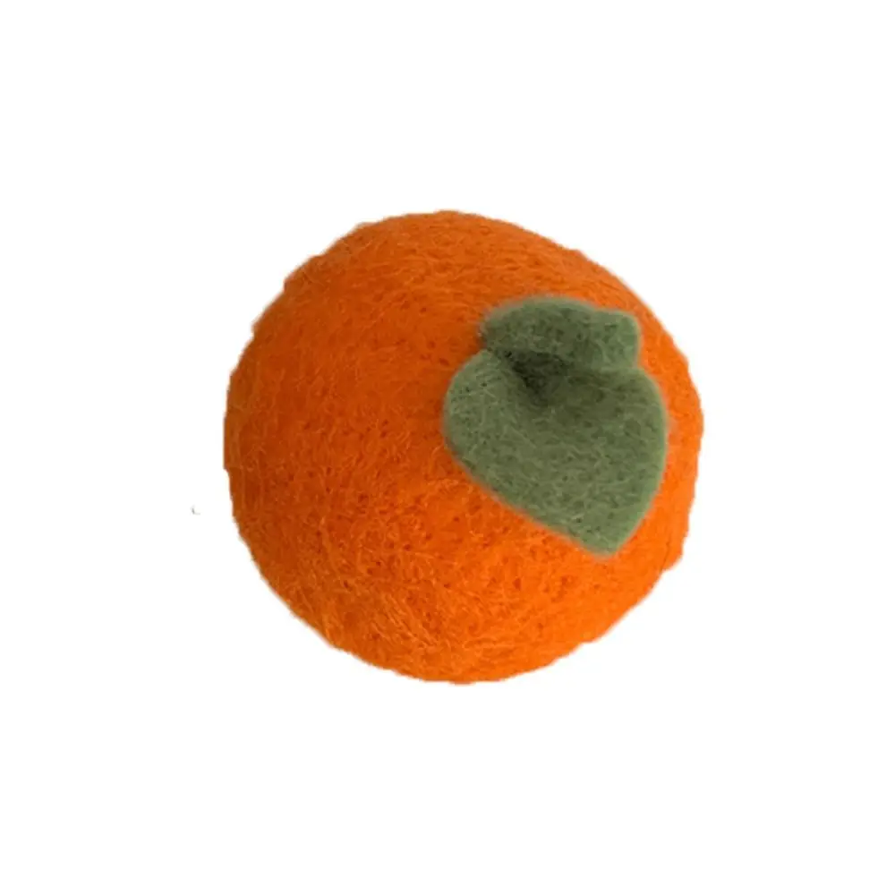 Korean Style Woolen Peach Gifts For Girls Children Hairpins Orange Women Barrettes Simulation Food Hairpins Fruits Hair Clips