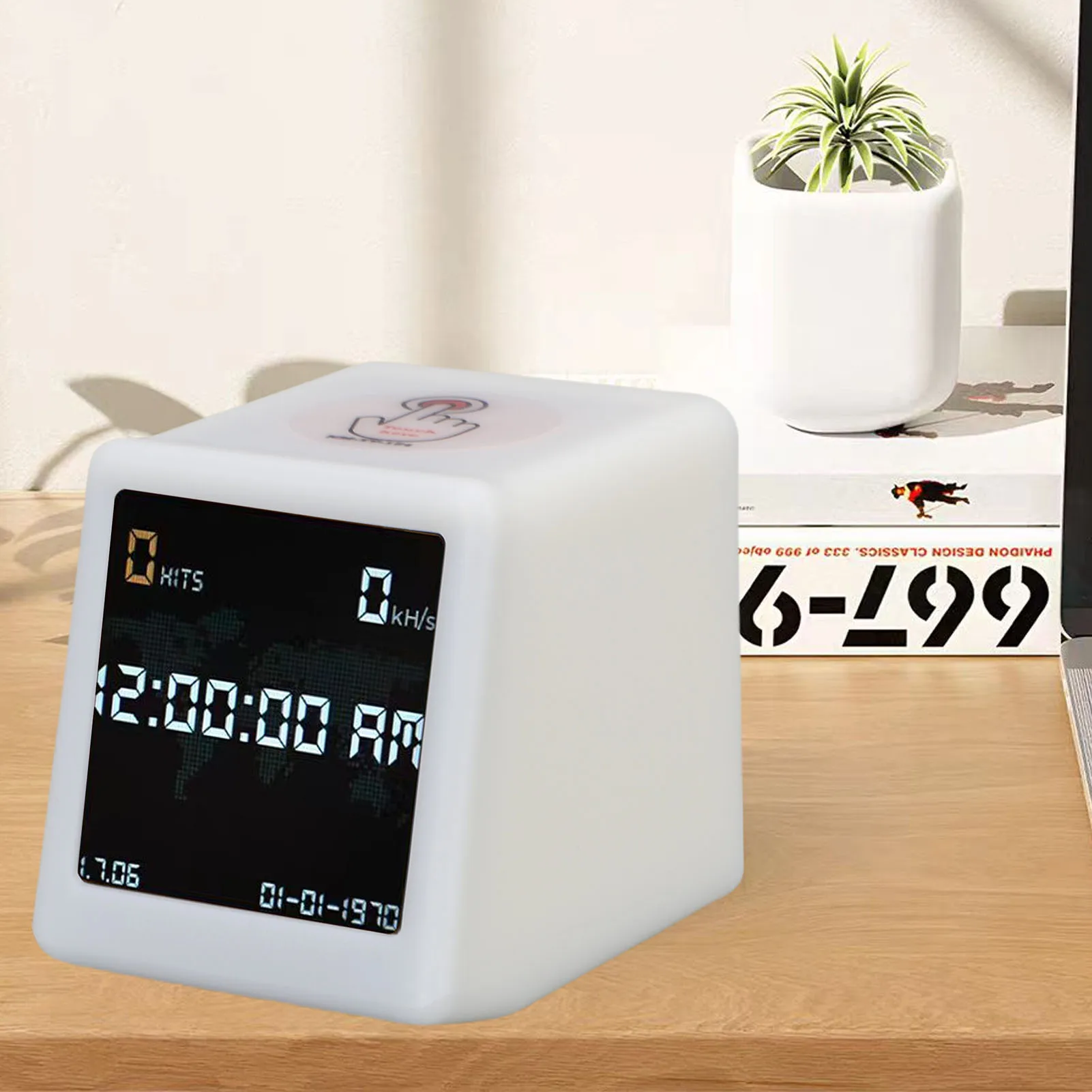 

Цифровые часы для майнинга Bitcoin Lottery Miner с Wi-Fi и Bluetooth, хешрейт 1060 кГц/с, для соло-майнинга лотерейных призовых коинов, с функцией отображения температуры и влажности