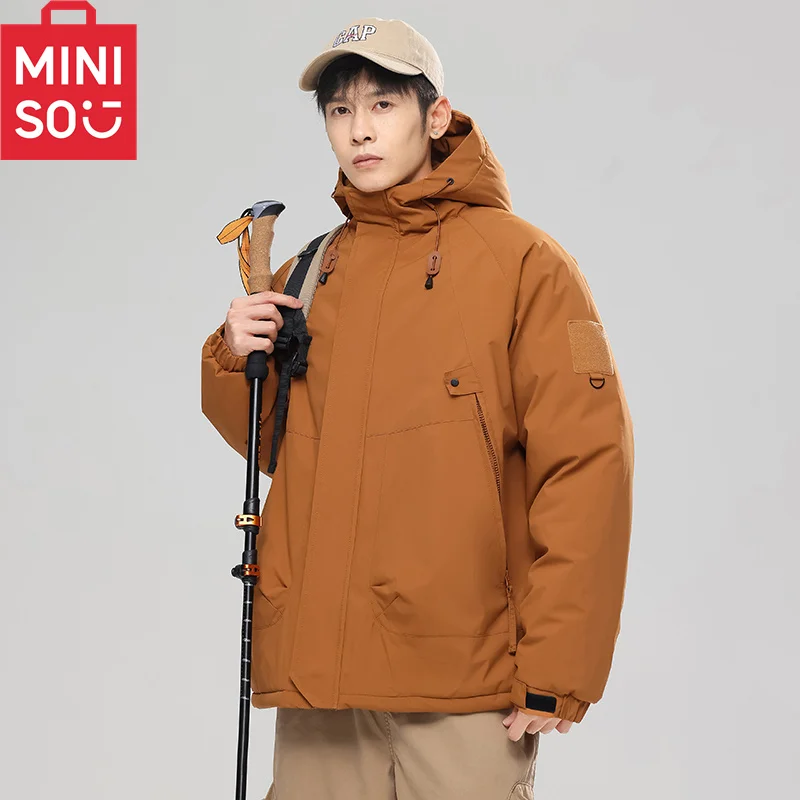 MINISO winter graphene thermal insulation jacket, outdoor thick windproof and waterproof cotton jacket, sports jacket, mountaine