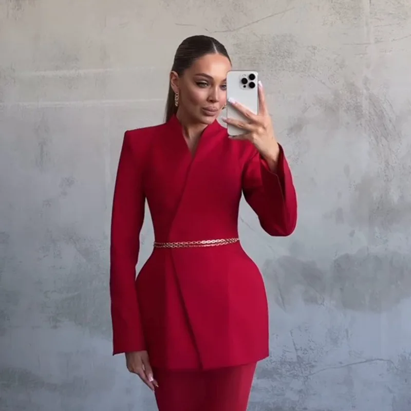 مكتب سيدة ملابس أنيقة المرأة تنورة مجموعة مثير INS كم طويل مشد السترة سترة انظر من خلال شبكة ماكسي التزلج قطعتين مجموعة