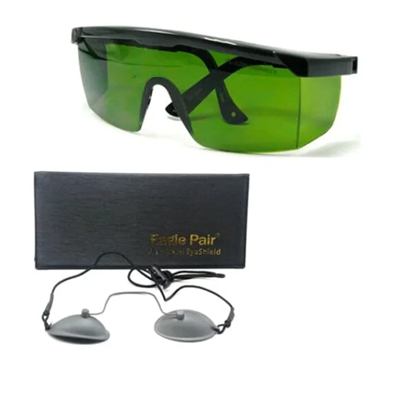 

OD + 4 200nm - 2000nm Laser Protective Goggles IPL-2CE Safety Glasses (OD7 + Eyepatch Included)