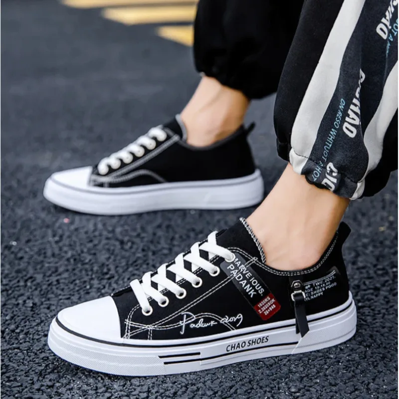 

2025 New Men's Shoes Canvas Summer Breathable Casual Outdoor High Quality Comfortable Low Top Sneakers Men Tennis Shoes