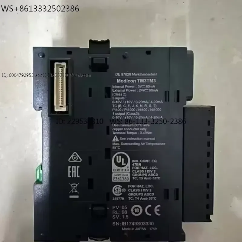 1pcs PLC Module TM3 Series TM3AQ4 TM3AM6 M6G TM3AI4 AQ4 TM3AI2H TM3AI8G 32 Way Input Output Expansion Module for Industrial