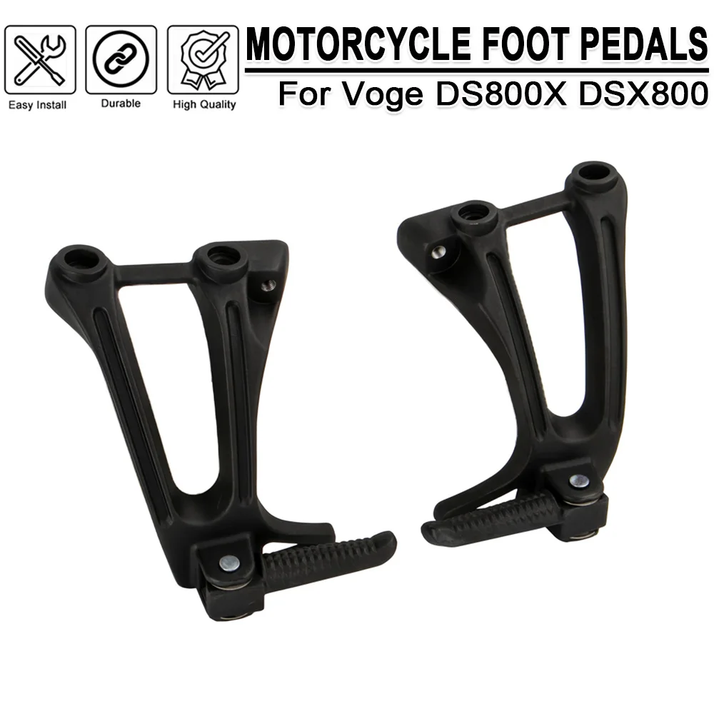 For VOGE DS800X RALLY Motorcycle Rear Footpeg Footrest Anti Slip Wide Pedal Replacement DSX800 Durable Wear Resistant Foot Pegs