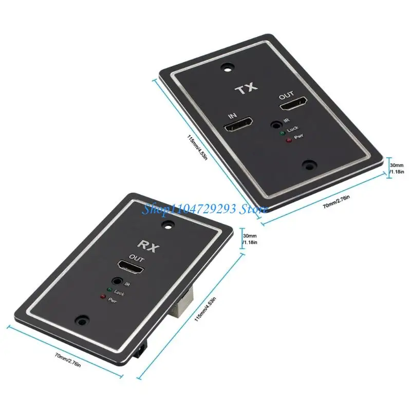 Y2GD Wall Plate Networking Extender Supports HDTV 1080P Video IR Remote Control