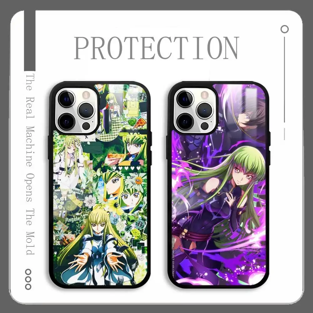

C-Code Geass Lelouch Rebellion Phone Case For IPhone 16 15 14 13 12 11 Pro Max Plus Mini Plus Hard Mirror Surface Protect Funda