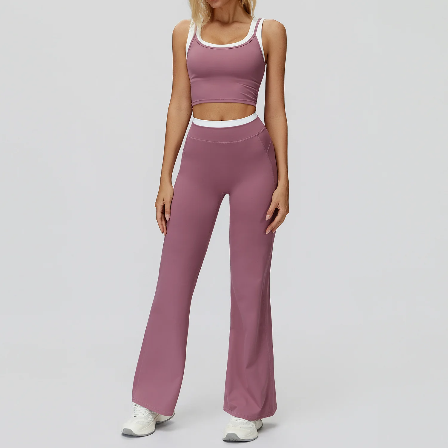 SWELTERING 2 قطعة مجموعة اليوغا الصالة الرياضية اللياقة البدنية دعوى النساء الرياضة تجريب رياضية الإناث ملابس رياضية لليوجا الرياضة الصدرية الصالة الرياضية طماق