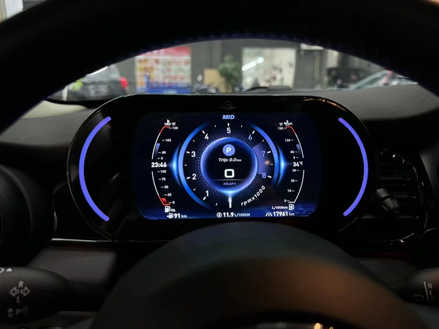 أداة افتراضية العنقودية قمرة القيادة لوحة القيادة نظام لينكس لسيارات BMW الجديدة ميني كوبر 2014-2023 شاشة عرض أجزاء عداد السرعة LCD