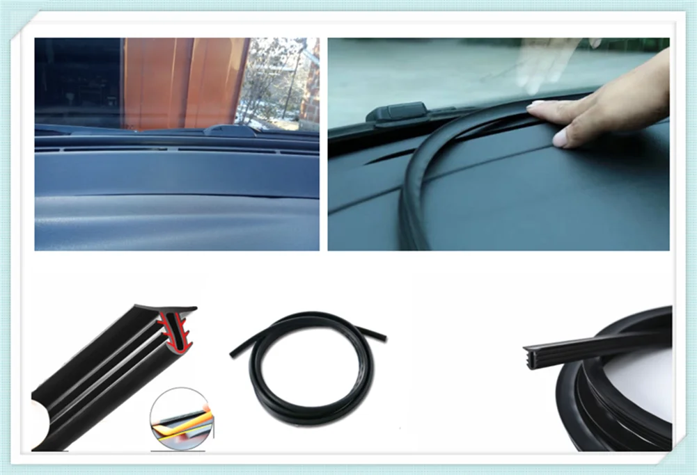 

Car shape rubber instrument panel seal strip soundproof and dustproof for Nissan Altima 370Z Xmotion X-Trail Qashqai