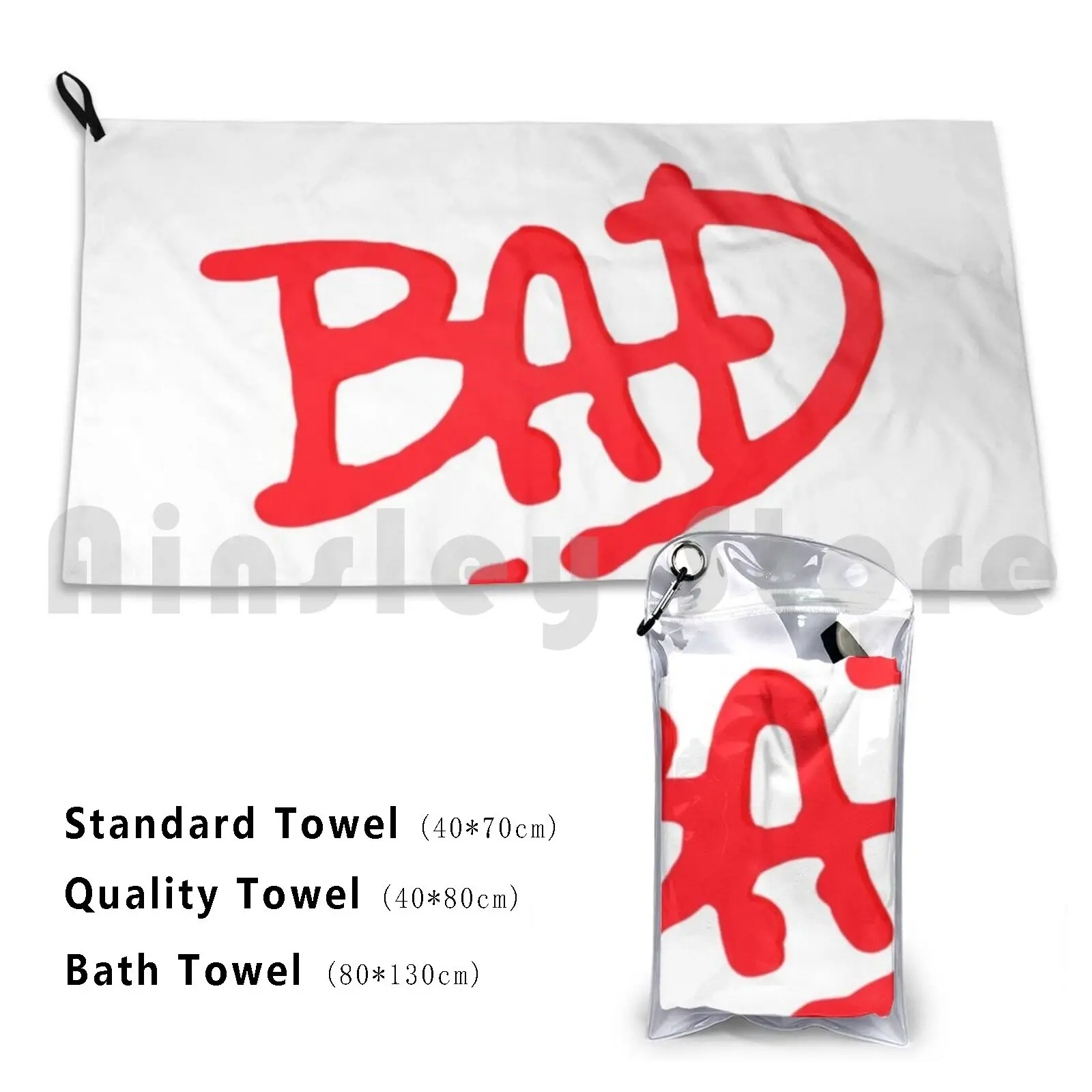 Towel Michael Jackson-Bad Hat Bad Michael Jackson Outfit Swag Fun Unique Fashion Simple