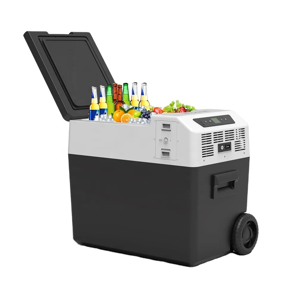 

Antuncle 40L портативный охладитель для кемпинга, компрессор, охлаждающая морозильная камера, режим 12 В/24 В, холодильник, автомобильные холодильники для улицы