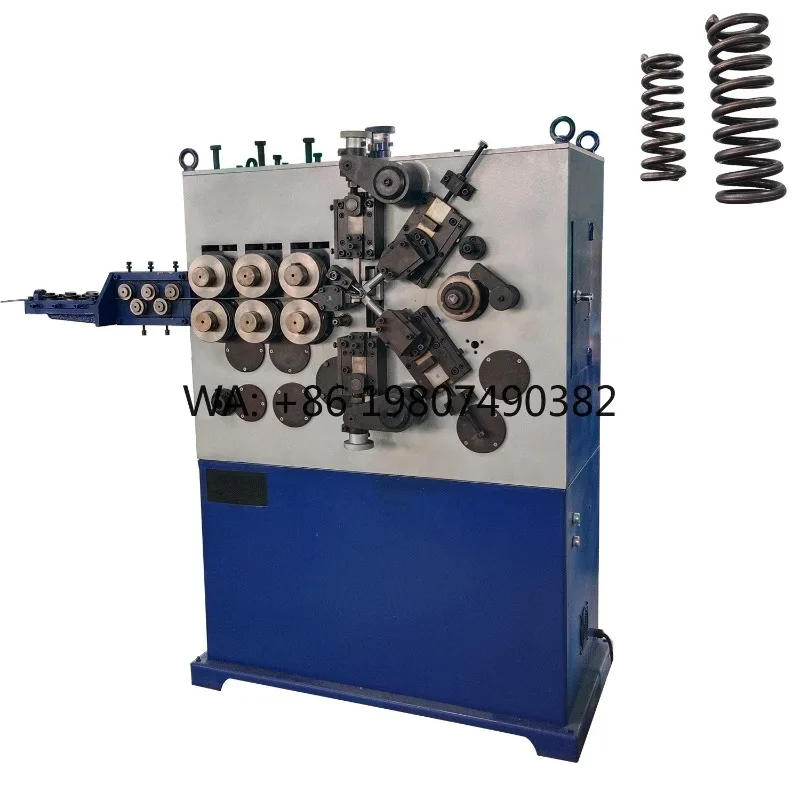High Efficiency Mechanical Spring Coiling Machine Industrial Automatic Spring Making Equipment with Three Free Custom Molds
