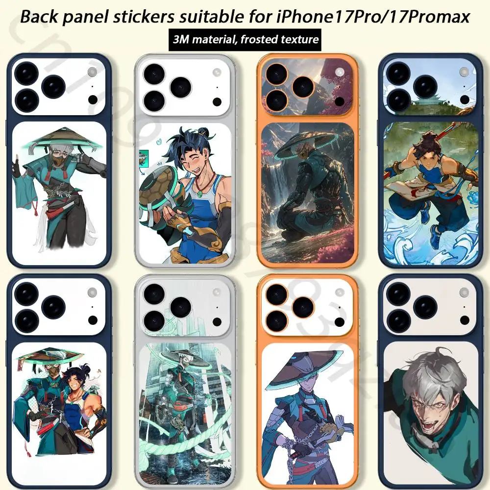 

Overwatch Wuyang Mizuki TICKET Decal Skin Wrap for iPhone 17 Pro/Pro max Protective Film for Back, Frame, Camera