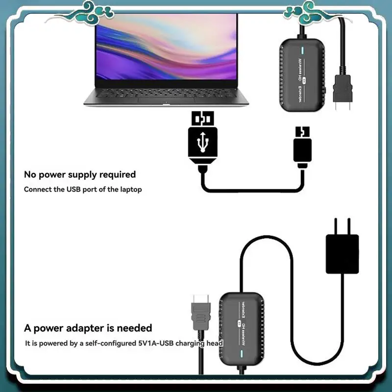 

ABSK-USBC -Compatible Wireless Transmitter Receiver Extender Kit 1080P@60HZ 30M Wireless Display Dongle For TV Camera