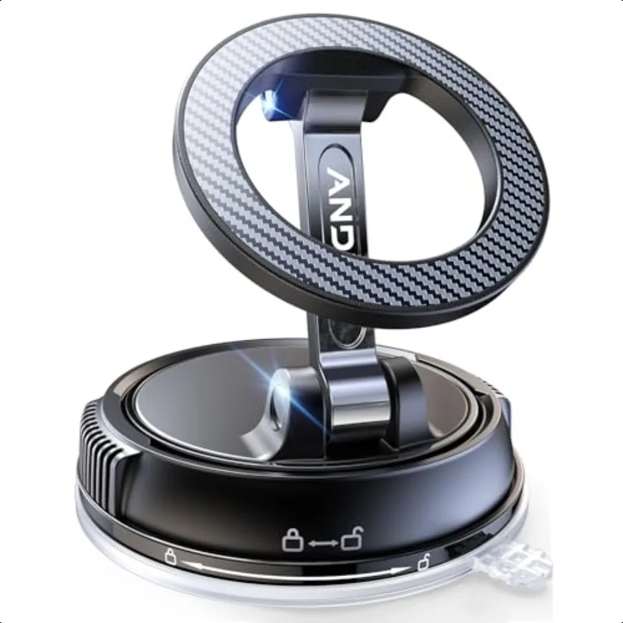 

Car Phone Holder for Magsafe [78+LBS Strongest Suction 2400gf Strongest Magnetic] 360 Adjustable Car Phone Mount Phone Holders