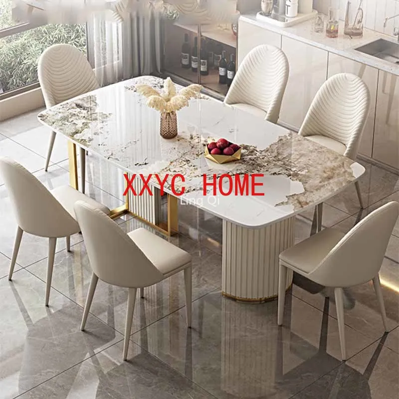 

Gold Modern Newclassic Lobby Tables Office Restaurant Mesas Comedor Home Furniture