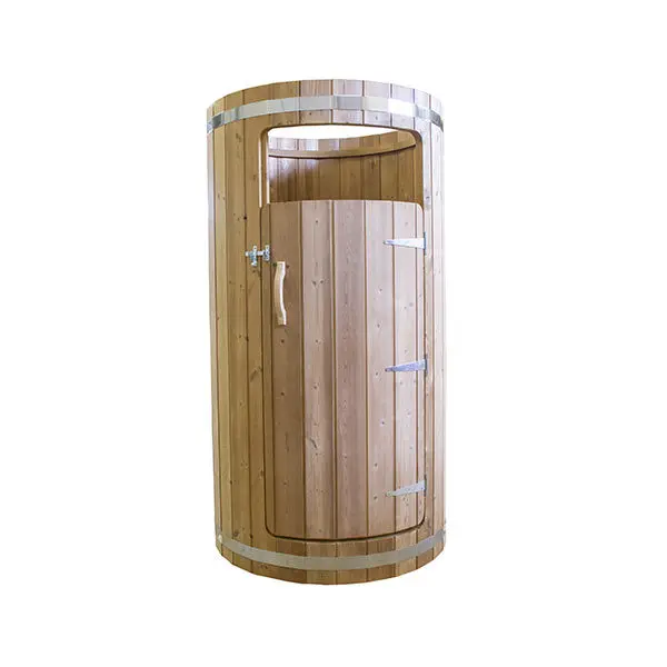 Sauna New cheaper cedar traditional outdoor sauna 4 people steam room with bucket sauna belt