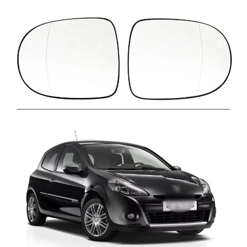 For 09-14 Renault Clio 3 Twingo Modus Heated Rear View Reversing Lenses