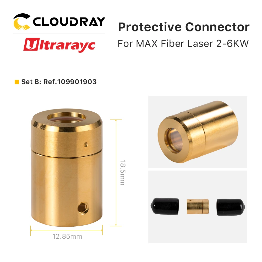 Ultrarayc Max Sợi Nguồn Laser 2-6KW Đầu Ra Bảo Vệ Cổng Kết Nối Ống Kính Nhóm Bảo Vệ Windows Cho Max Sợi Nguồn Laser