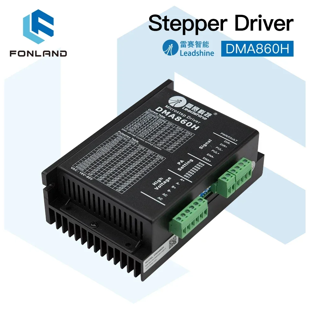 

Leadshine DMA860H 2 Phase Stepper Driver 18-80VAC for 60 86 110 Stepper Motor Nema23 Nema34 Nema42 Stepper Motor Controller