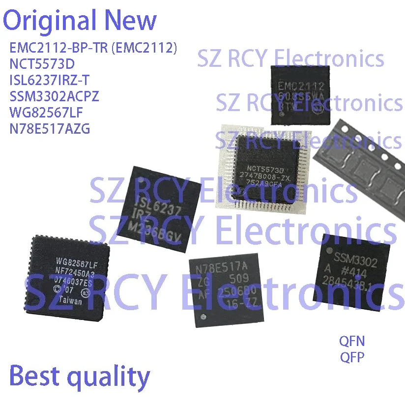 (2-10 piezas) EMC2112-BP-TR EMC2112 NCT5573D ISL6237IRZ-T SSM3302ACPZ WG82567LF N78E517AZG ISL6237 IRZ SSM3302A N78E517A chip IC