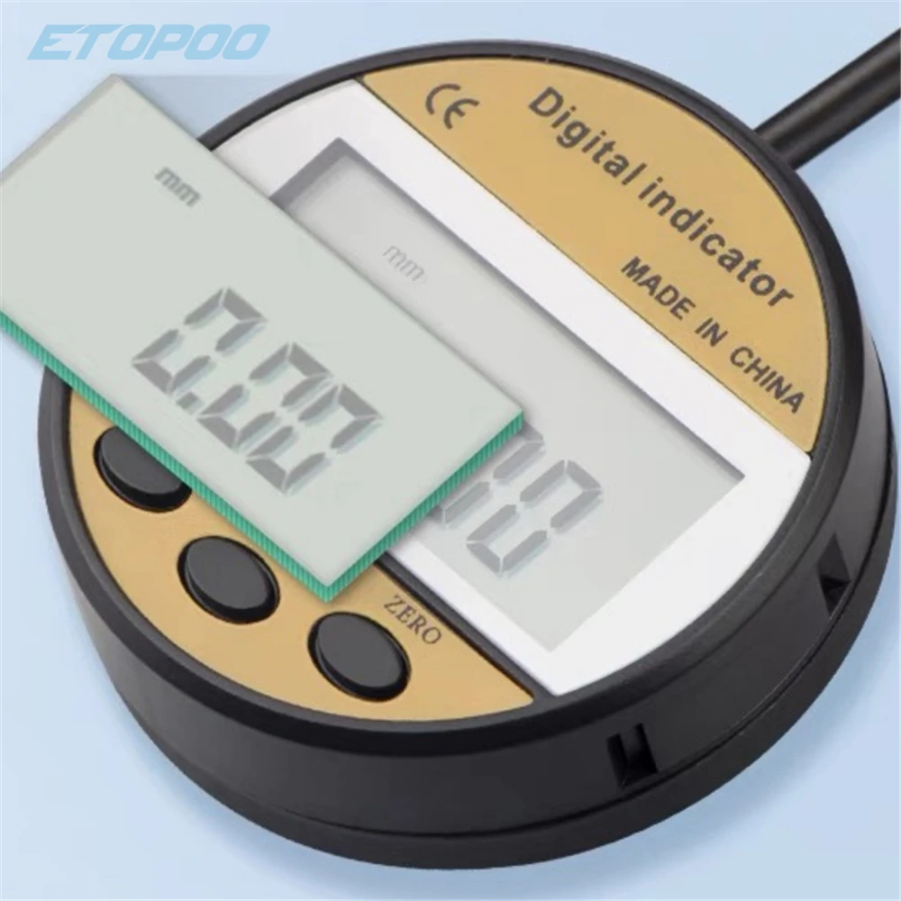 Imagem -03 - Etopoo Medidor Indicador Digital Dial 0.01 mm Indicador Digital Eletrônico 010 mm 025 mm Ferramentas de Medição