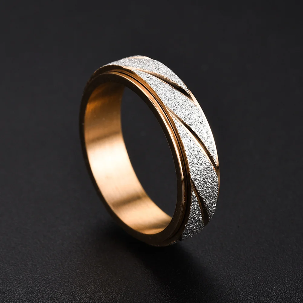 

3Pcs Spinner Rings Stainless Steel Smooth Rotate for Perfect for Daily Wear Party Club Use Ring