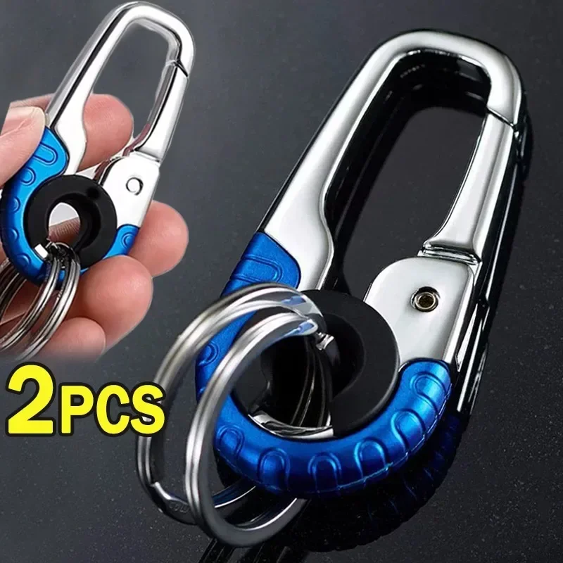 Stainless Steel High Quality Car Key Buckle Key Ring Key Chain Hook Outdoor Carabiner Climbing Keyfob for Men Gift