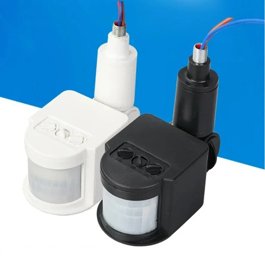 Interruptor do sensor de movimento pir com luz led dc12v dc24v interruptor de luz do sensor de movimento ao ar livre AC85-265V infravermelho automático