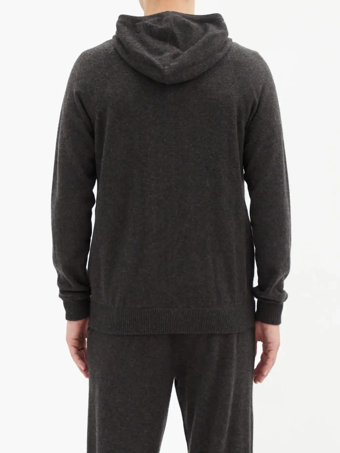 Custom men 100% cashmere hoodie sweater with zipper