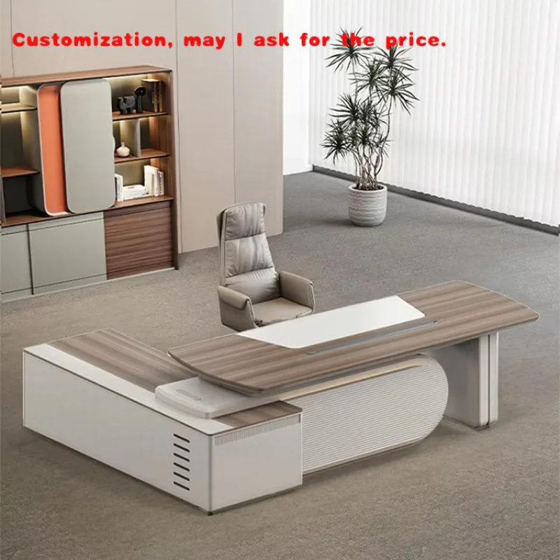 

на заказ.Современный большой письменный стол, деревянный дизайнерский стол, роскошные столы, офисный меламиновый стол и шкаф