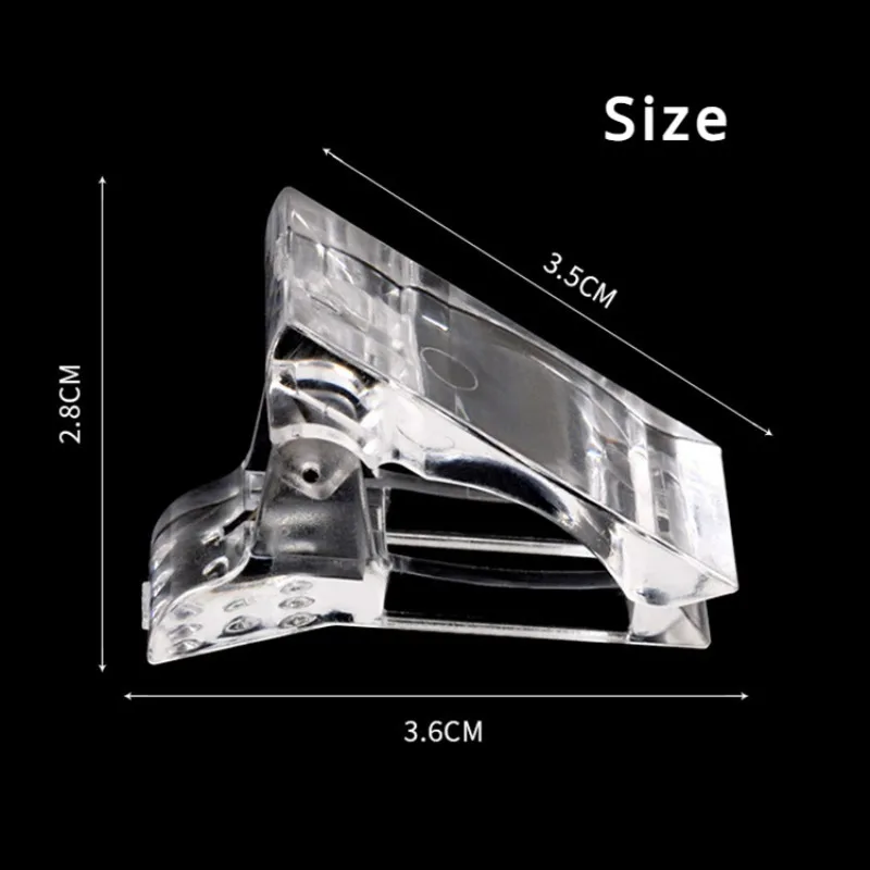 1/5Pcs Acrylic Nail Clip Tools Set  Gel Quick Transparent Building Nail Tips Clips Fingernail Extension UV Clamps