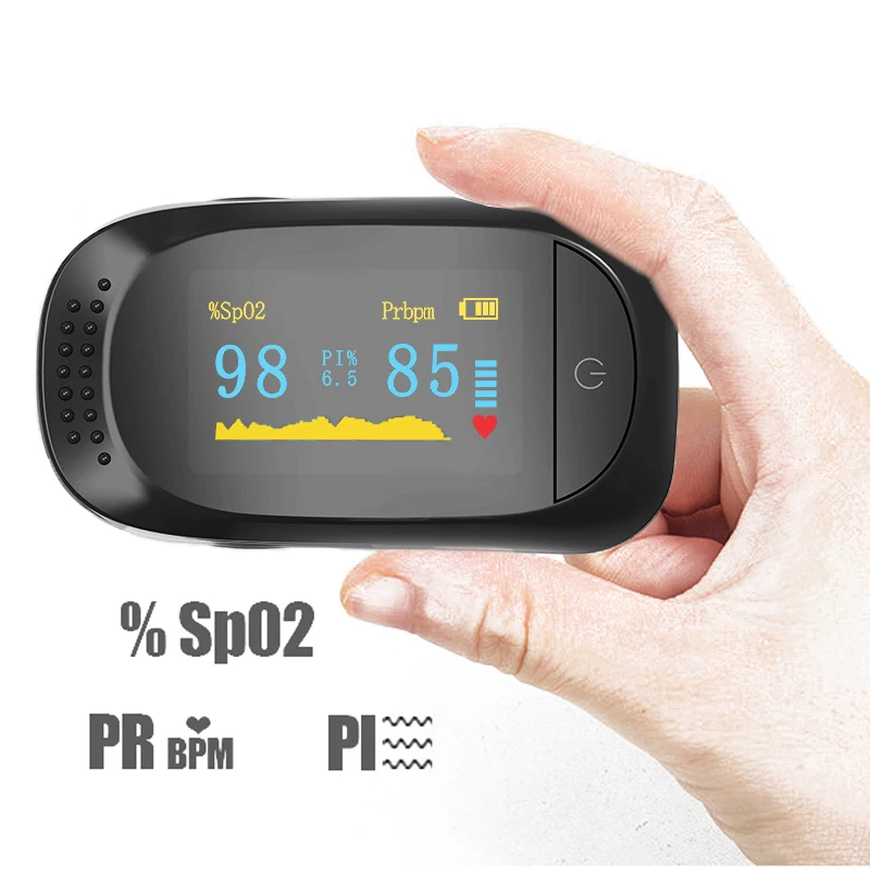 

Цифровой пульсоксиметр на палец с OLED-дисплеем, измеритель уровня кислорода в крови, пульсоксиметр SPO2, оксиметр для измерения сатурации крови на пальце B2