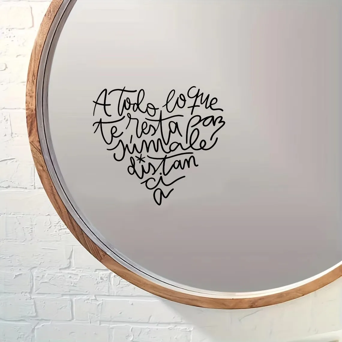2pcs Everything that Makes You Lose Your Peace Must Be Kept at a Distance, Mirror Stickers, Car Sticker