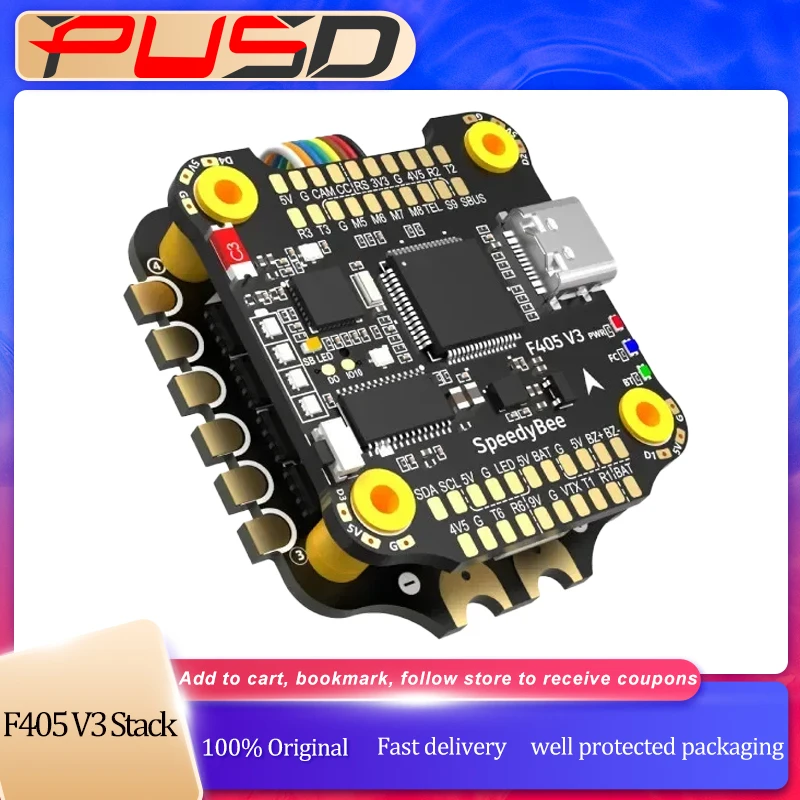 

SpeedyBee Same 4 в 1 F405 V3 BLS 50A STACK 30x30 FC & ESC Stack Профессиональная высокопроизводительная модель дрона для фристайла FPV