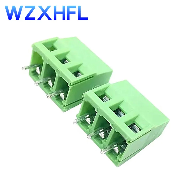 10PCS KF128-2Pin/3Pin 2.54 / 3.5 / 3.81 / 5.0 / 7.5mm Spacing Terminal Block Splice Terminal Screw Type PCB Screw Terminal