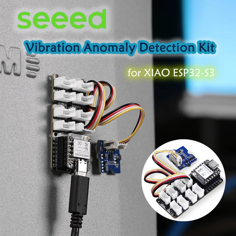 

Vibration Anomaly Detection Kit for XIAO ESP32-S3 lightweight intelligent,Monitor/iDentify Abnormal Vibration Patterns real-time
