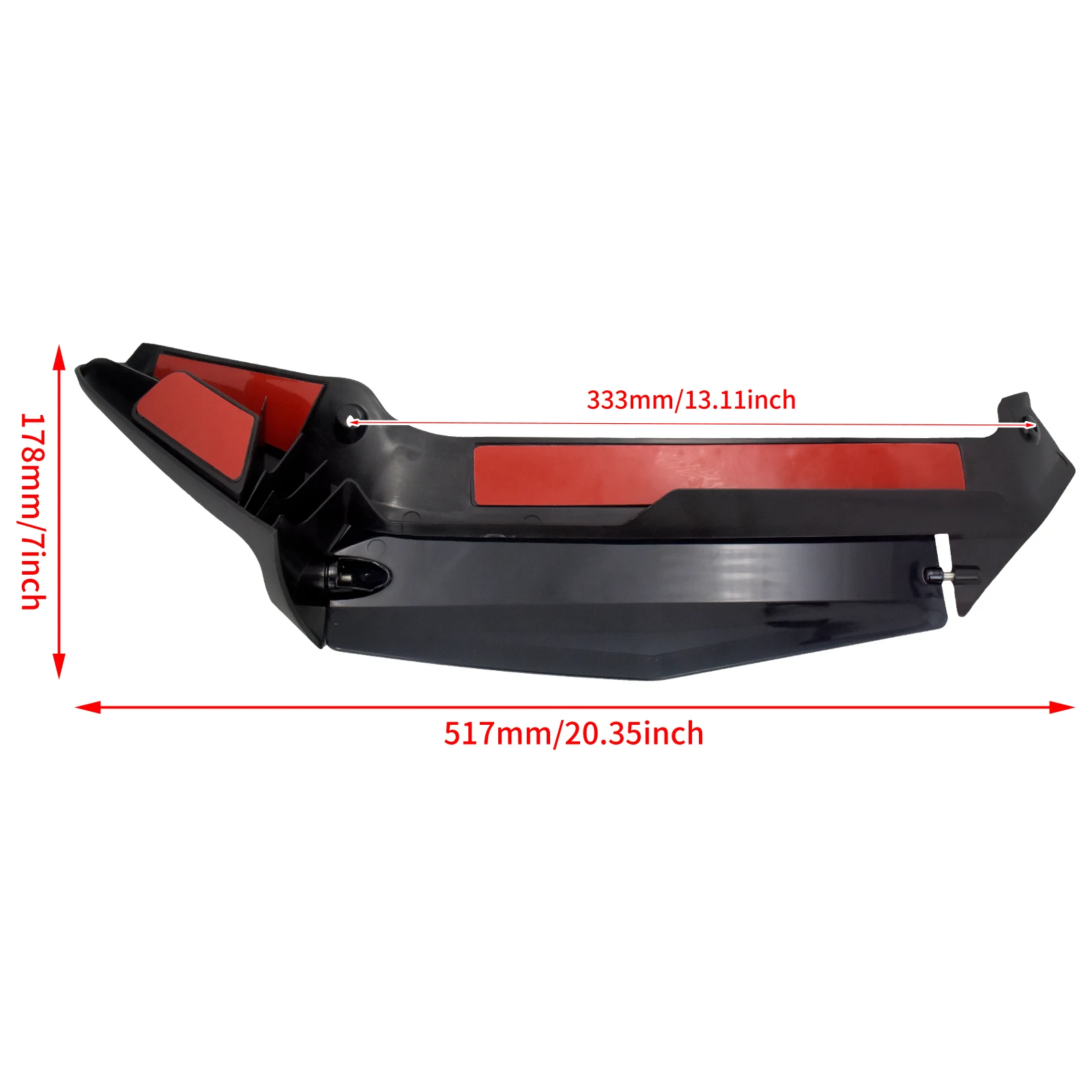 Motorcycle Black Side Wing Windshield Adjustable Air Deflector ABS Plastic For Honda Gold Wing GL1800D Tour 2018-2021 2022 2023
