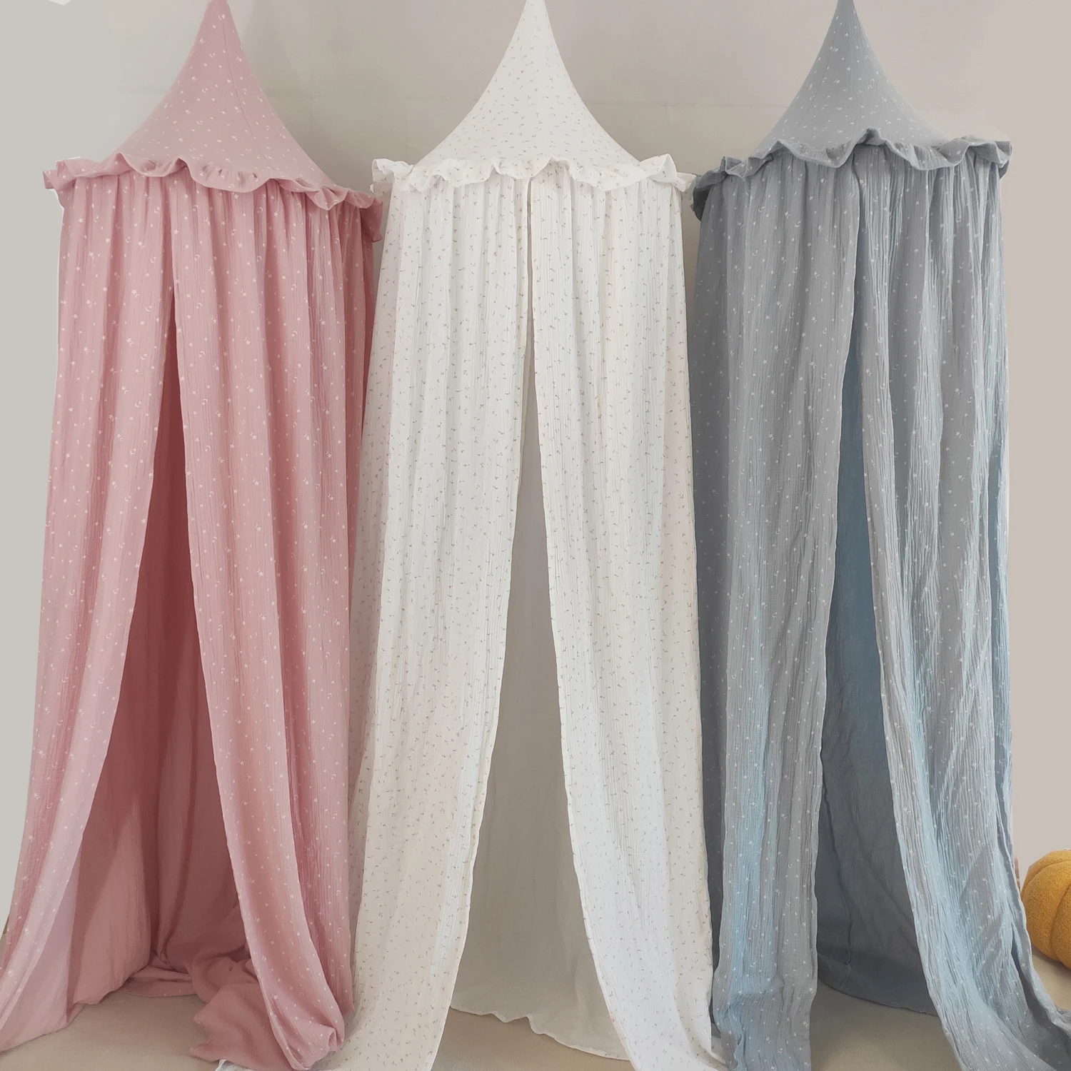 

OEKO-Tex Certificated 100% Super Premium Muslin Cotton Bed Hanging Circus Tent Play Canopy for Baby Kids Room