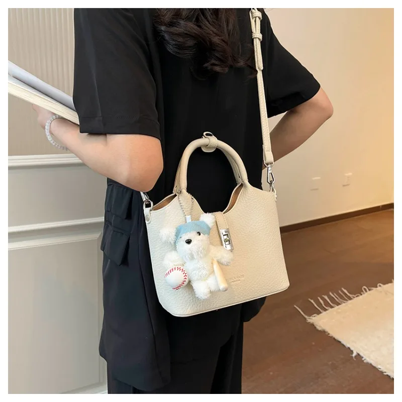 

Simple Casual Stylish Women's Crossbody Bag Luxury Diaper Bag Large Capacity Fashionable Leather Tote