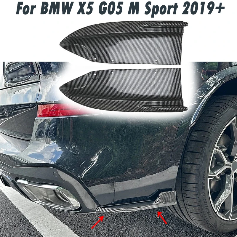

Car Rear Bumper Lip Splitter for BMW X5 G05 M Sport 2019+ Rear Side Wrap Corner Diffuser Splitter Car Accessories Aftermarket