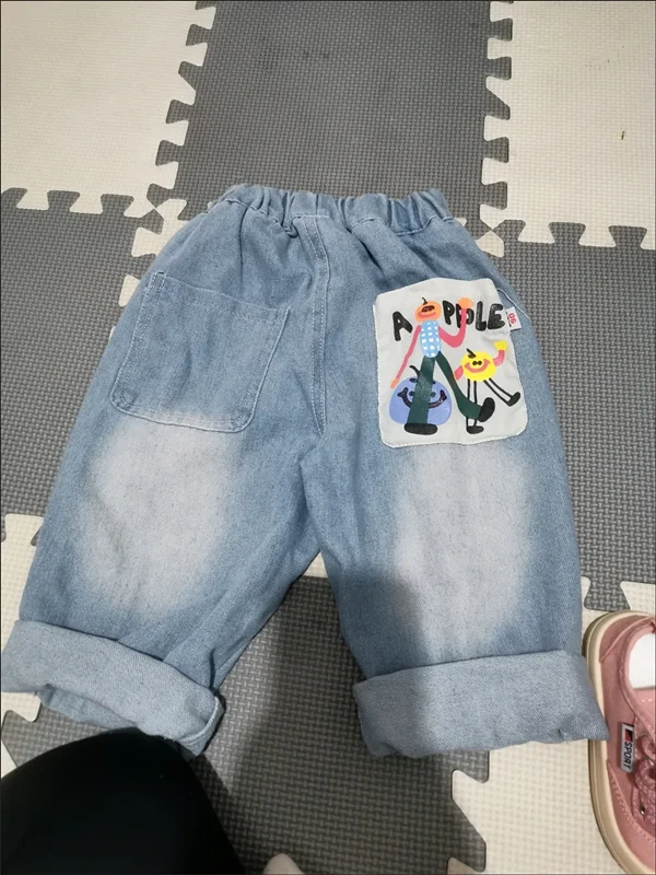 High Quality 2-9Y Toddler Boys Pants 2025 New Spring Fall Children\'s Jeans Korean Casual Pants Kid Loose Style Baby Boys Jeans